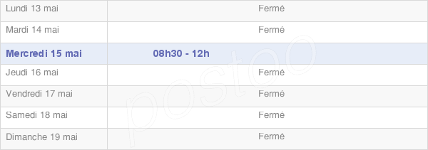 horaires d'ouverture de la Mairie De Champagny-Sous-Uxelles