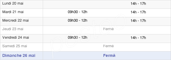 horaires d'ouverture de la Mairie D'Uxeau