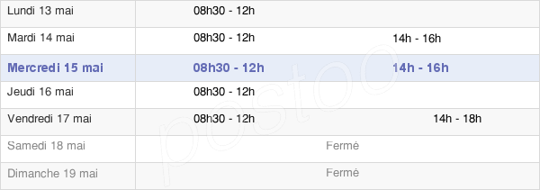 horaires d'ouverture de la Mairie De Saint-Gengoux-Le-National