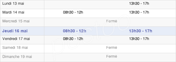 horaires d'ouverture de la Mairie De Thiéfosse