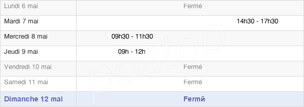 horaires d'ouverture de la Mairie De Gennes