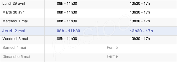 horaires d'ouverture de la Mairie De Roquefort-Sur-Garonne