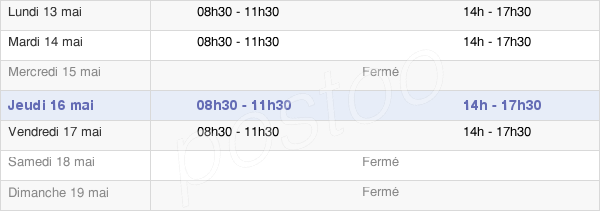 horaires d'ouverture de la Mairie De Longevelle-Sur-Doubs