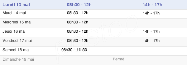 horaires d'ouverture de la Mairie De Fontaines-Sur-Saône