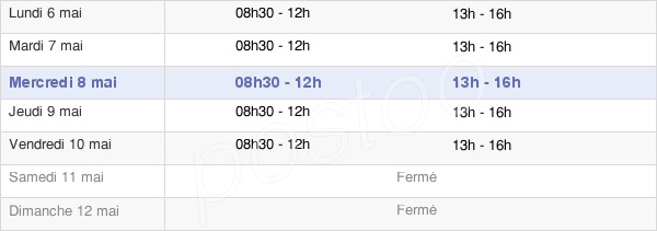 horaires d'ouverture de la Mairie De Fleurie