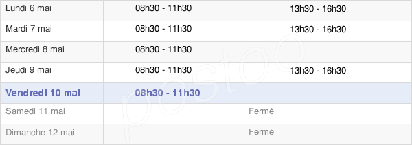 horaires d'ouverture de la Mairie De Saint-Léger-Les-Mélèzes