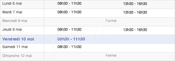 horaires d'ouverture de la Mairie De Gilhoc Sur Ormèze