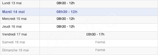 horaires d'ouverture de la Mairie De Soyons