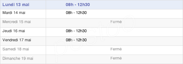 horaires d'ouverture de la Mairie D'Albon-D'Ardèche