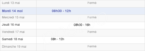 horaires d'ouverture de la Mairie De Saint-Jean-Roure