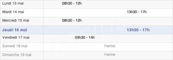 horaires d'ouverture de la Mairie De Lalevade-D'Ardèche