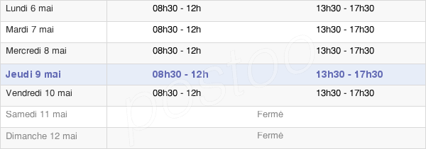 horaires d'ouverture de la Mairie De Tournon Sur Rhône