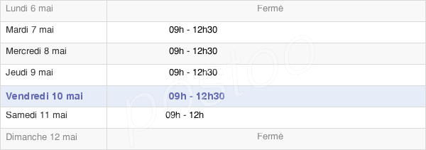 horaires d'ouverture de la Mairie De Saint-Rémy-En-Mauges