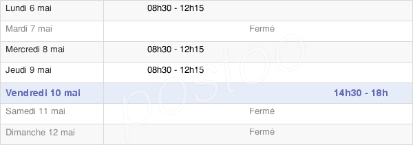 horaires d'ouverture de la Mairie De Saint-Philbert-En-Mauges