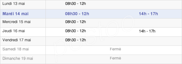 horaires d'ouverture de la Mairie De Varennes-Sur-Loire
