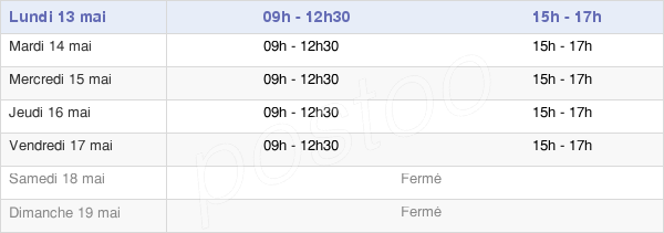 horaires d'ouverture de la Mairie De Gennes