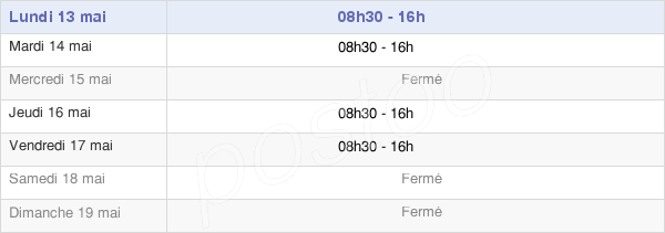 horaires d'ouverture de la Mairie D'Avezac-Prat-Lahitte