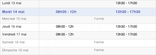 horaires d'ouverture de la Mairie De Solomiac