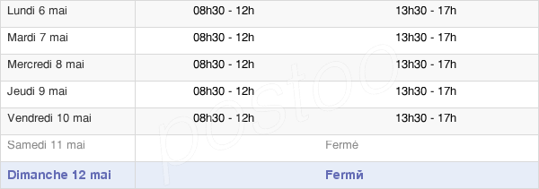 horaires d'ouverture de la Mairie De Port-Sur-Saône
