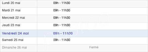 horaires d'ouverture de la Mairie Du Haut-Du-Them-Château-Lambert