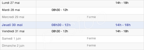 horaires d'ouverture de la Mairie De Fouvent-Saint-Andoche