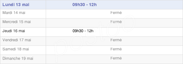horaires d'ouverture de la Mairie De Bellenot-Sous-Pouilly