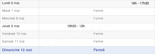 horaires d'ouverture de la Mairie De Fresnes