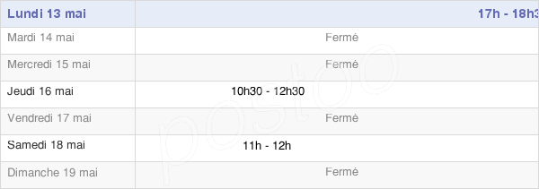 horaires d'ouverture de la Mairie De Quemigny-Poisot