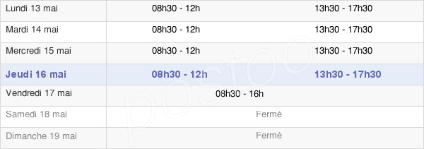 horaires d'ouverture de la Mairie D'Arnay-Le-Duc