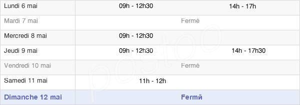 horaires d'ouverture de la Mairie De Saint-Gonlay