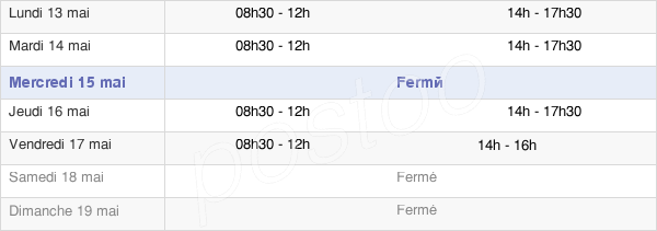 horaires d'ouverture de la Mairie De Saint-Georges-De-Reintembault