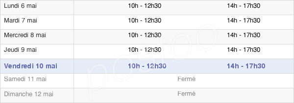 horaires d'ouverture de la Mairie De Lohéac