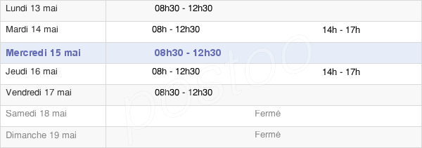 horaires d'ouverture de la Mairie De Sainte-Anne-Sur-Vilaine