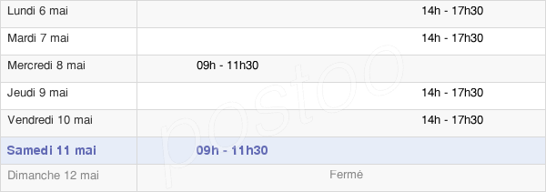 horaires d'ouverture de la Mairie De Saint-Brisson-Sur-Loire