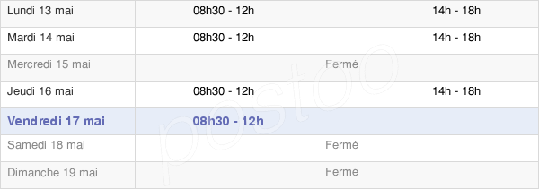 horaires d'ouverture de la Mairie De Pressigny-Les-Pins