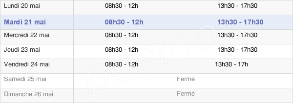 horaires d'ouverture de la Mairie Du Haut-Corlay