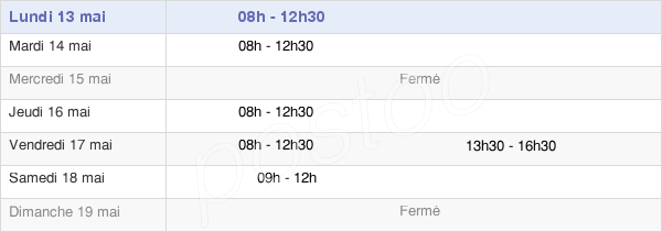 horaires d'ouverture de la Mairie De Tréméreuc