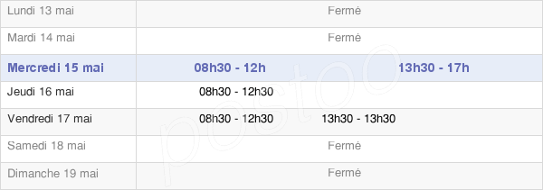 horaires d'ouverture de la Mairie D'Aimargues