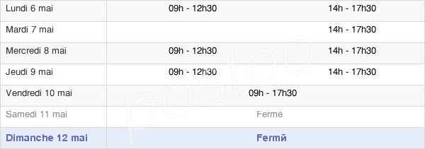 horaires d'ouverture de la Mairie De Meung-Sur-Loire