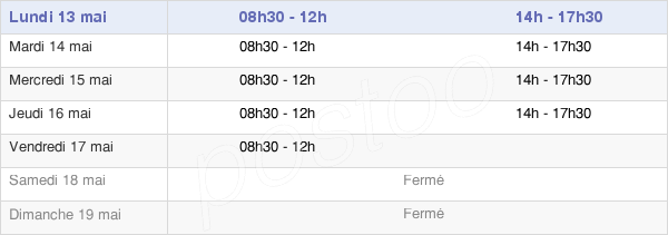 horaires d'ouverture de la Mairie De Royère-De-Vassivière
