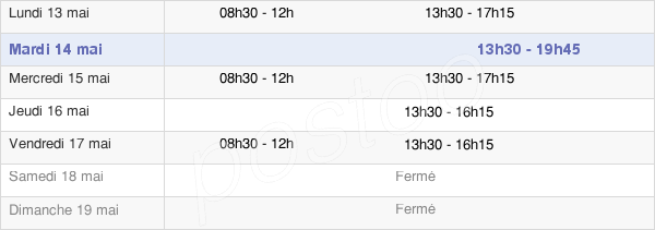 horaires d'ouverture de la Mairie De Montigny-Lès-Cormeilles