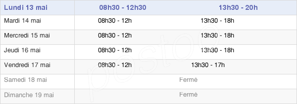 horaires d'ouverture de la Mairie De Roissy-En-France