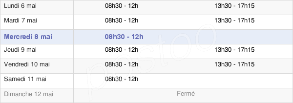 horaires d'ouverture de la Mairie D'Eragny-Sur-Oise