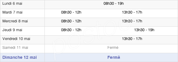 horaires d'ouverture de la Mairie De Dammartin-En-Goële