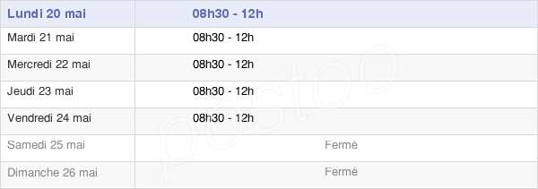 horaires d'ouverture de la Mairie De Dammartin-Sur-Tigeaux