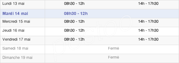 horaires d'ouverture de la Mairie De Florac