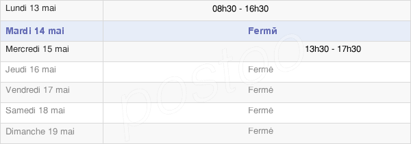 horaires d'ouverture de la Mairie De Pargny-Filain