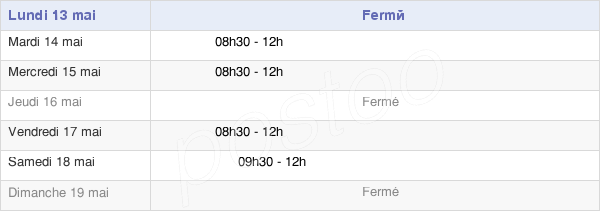 horaires d'ouverture de la Mairie De Gy-En-Sologne