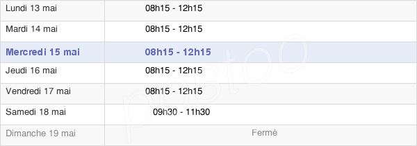 horaires d'ouverture de la Mairie De Mareuil-Sur-Cher
