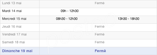 horaires d'ouverture de la Mairie De Sainte-Gemmes